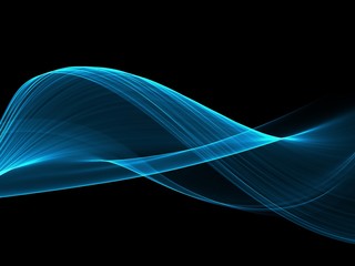     Abstract blue flow background 
