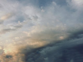 Fototapeta na wymiar Cloudy sky sunset