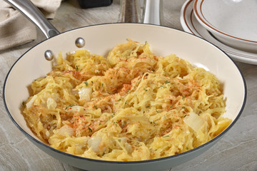Garlic parmesan spaghetti squash