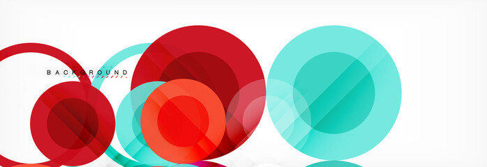 Circle composition abstract background