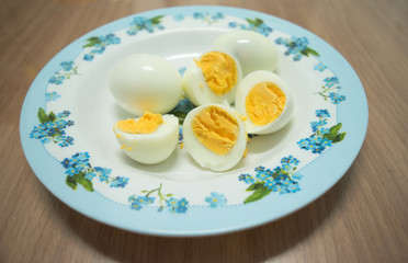 Boiled eggs Very appetizing