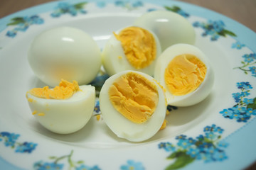 Boiled eggs Very appetizing
