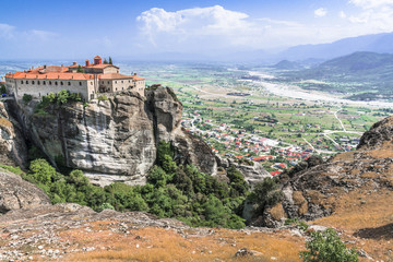 Fototapeta na wymiar Mountain Greek monastery