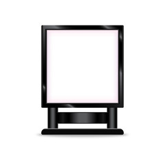 Blank light box vector design