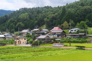 Fototapeta na wymiar countryside town of Japan