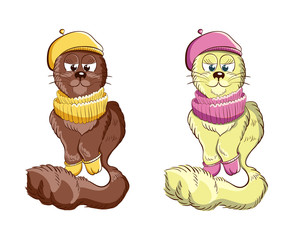 Cute Cartoon Cat