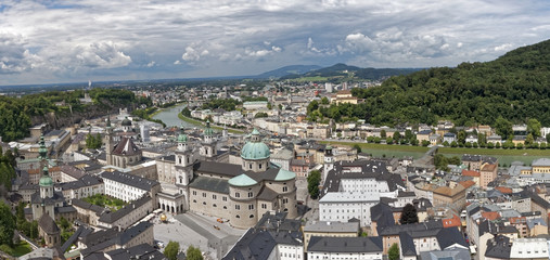 Salzburg, Austria - city panorama.