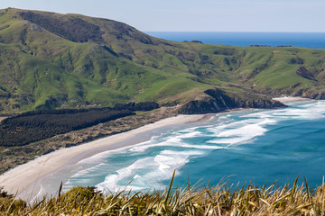 Surf beach and grassy headland (2)