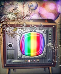 Poster Steampunk- en sciencefictiontelevisie © Rosario Rizzo