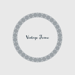 Vector Decorative Circle Frame