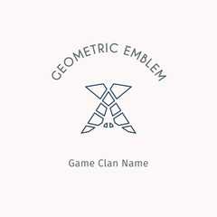 Vector geometric symbol