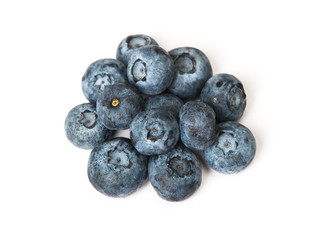 Group of fresh juisy blueberries