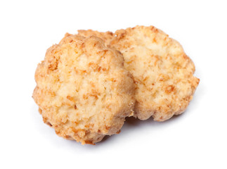 Group of tasty coconut biscuits