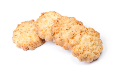 Group of tasty coconut biscuits