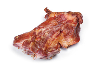Smoked pork piece of meat