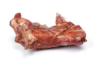 Smoked pork piece of meat