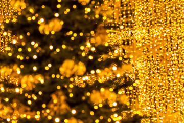 Bokeh-abstraction: New Year spirits of hope and optimism