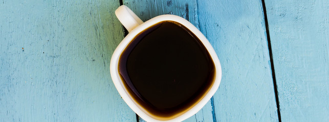 Coffee cup on Wooden Table