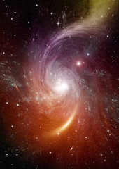 Fototapeta premium galaxy in a free space