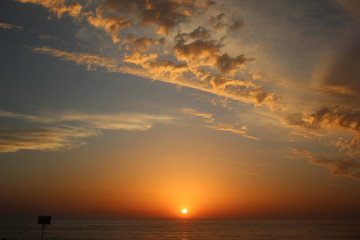Fototapeta premium sunset over the sea