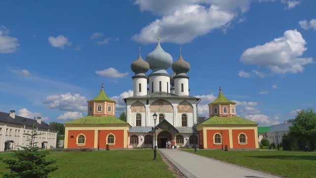Cathedral of the Assumption Blessed Virgin. Tikhvin monastery, Russia