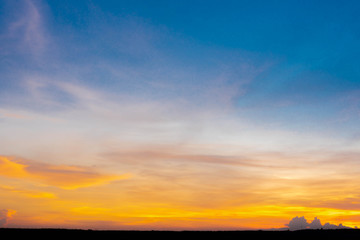 Evening Sky with beautiful sunset