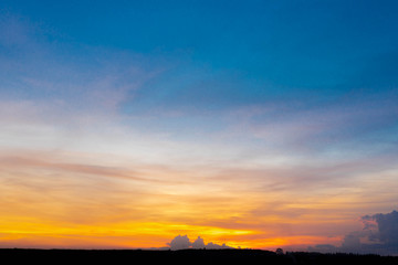 Evening Sky with beautiful sunset