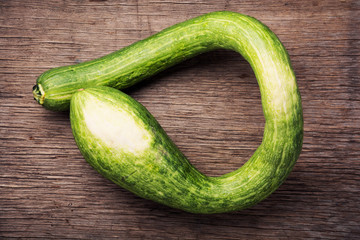 Fresh green zucchini