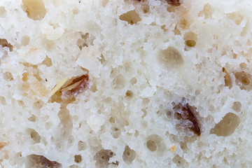 Bread close-up, macro abstract texture background