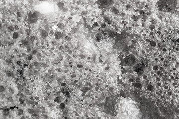 Crystals, ice, craters close-up, macro abstract texture background