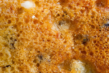 Crystals, ice, craters close-up, macro abstract texture background