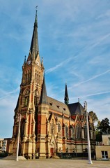 Fototapeta premium Chemnitz, Petrikirche am Theaterplatz