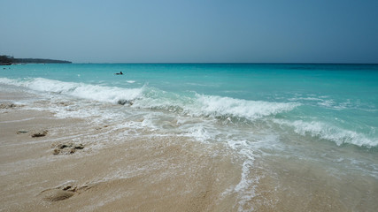 playa blanca a beach close to cartagena colombia