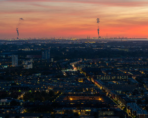 The hague city skyline viewpoint, Netherlands