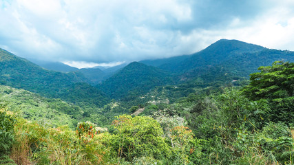 Naklejka premium mountain view at the sierra nevada in colombia