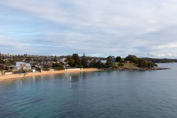 Naklejka premium Camp Cove view during cloudy day.