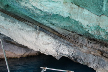 blue cave zakynthos island 