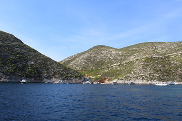 Fototapeta premium port view from the sea 
