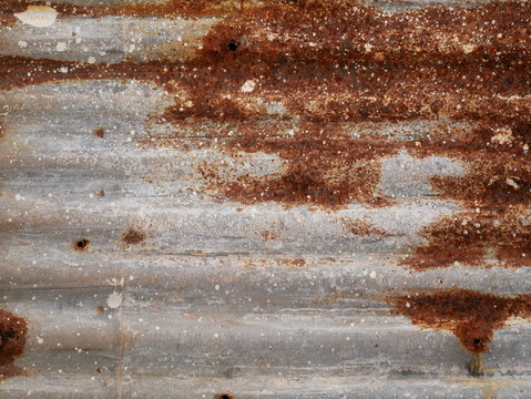 zinc roof rusty texture