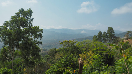 Obraz na płótnie Canvas view of the sierra nevada a mountain range in colombia