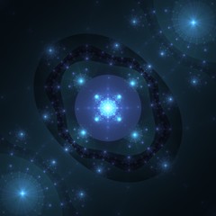 Blue Energies Connecting Stars