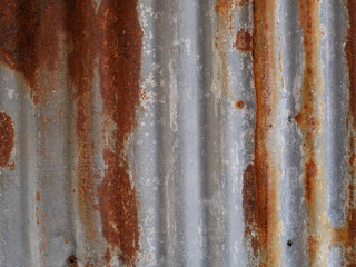 rusty wall background,old metal texture of roof