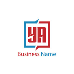 Obraz premium Initial Letter YA Logo Template Design