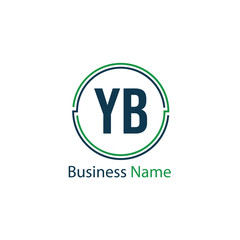 Obraz premium Initial Letter YB Logo Template Design