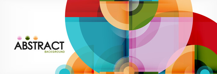 Obraz premium Circle abstract background