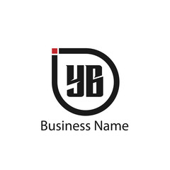 Initial Letter YB Logo Template Design