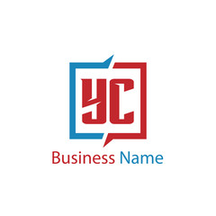 Obraz premium Initial Letter YC Logo Template Design