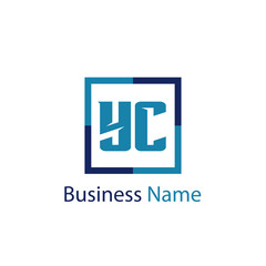 Fototapeta premium Initial Letter YC Logo Template Design