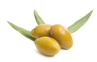 large olives isolated