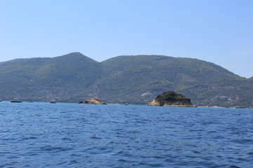 rock in the sea zakynthos 